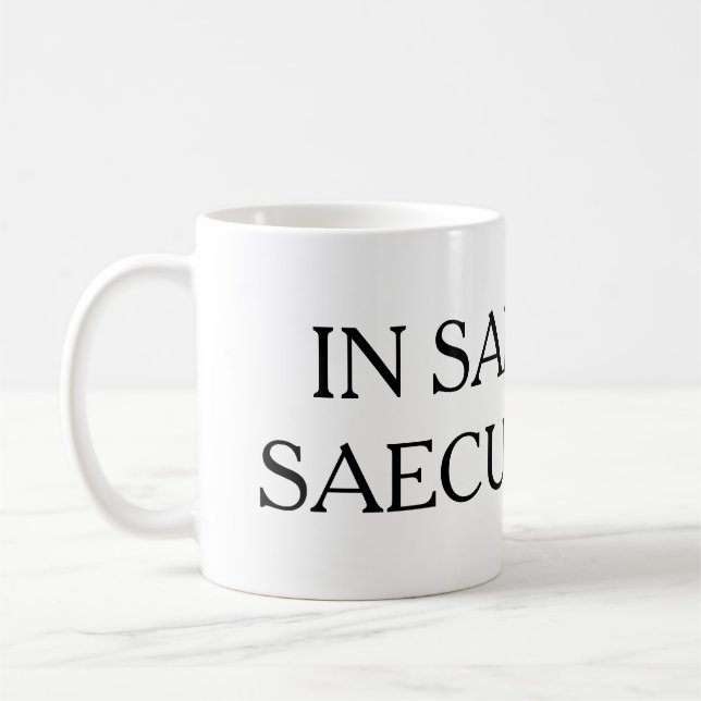 CANECA DE CAFÉ SAECULA SAECULORUM (Esquerda)