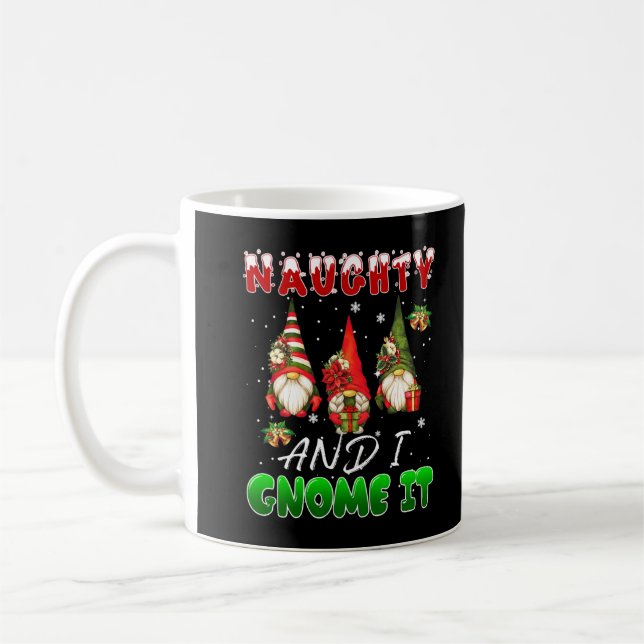 Caneca De Café Safado E Eu Sei Natal Três Gnomos Paja (Esquerda)