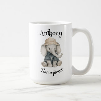Caneca De Café Safari Adventure Babies | Cute Watercolour Animals