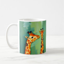 Caneca de Café Safari de Girafa