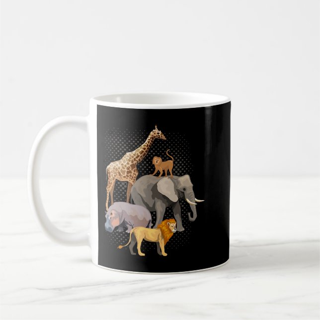 Caneca De Café Safari Squad African Safari Animal Engraçado Zoo A (Esquerda)