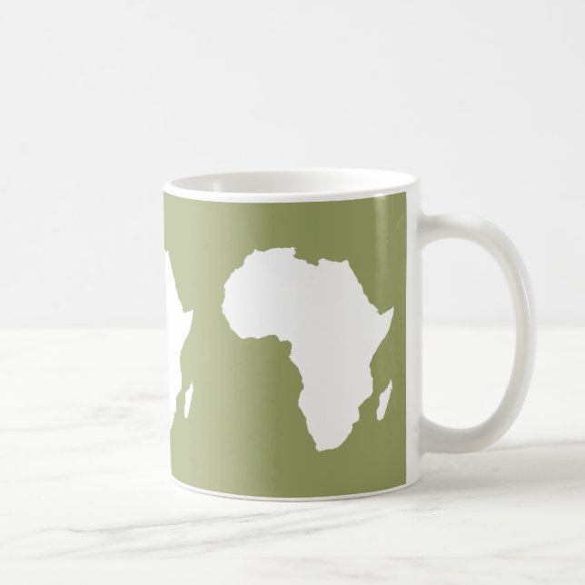 Caneca De Café Safari Verde África Austral (Direita)