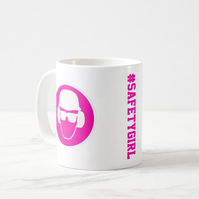 Caneca De Café #safetygirl (Frente Esquerda)