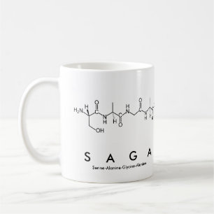 Caneca De Café Saga peptide nome mug