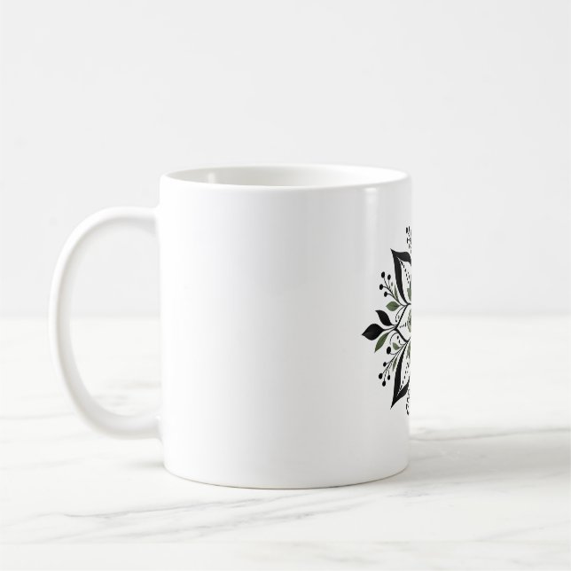 Caneca de Café Sage Bloom  (Esquerda)