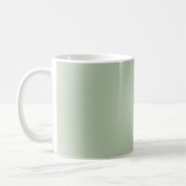 Caneca De Café Sage Green Gradient Aura (Esquerda)