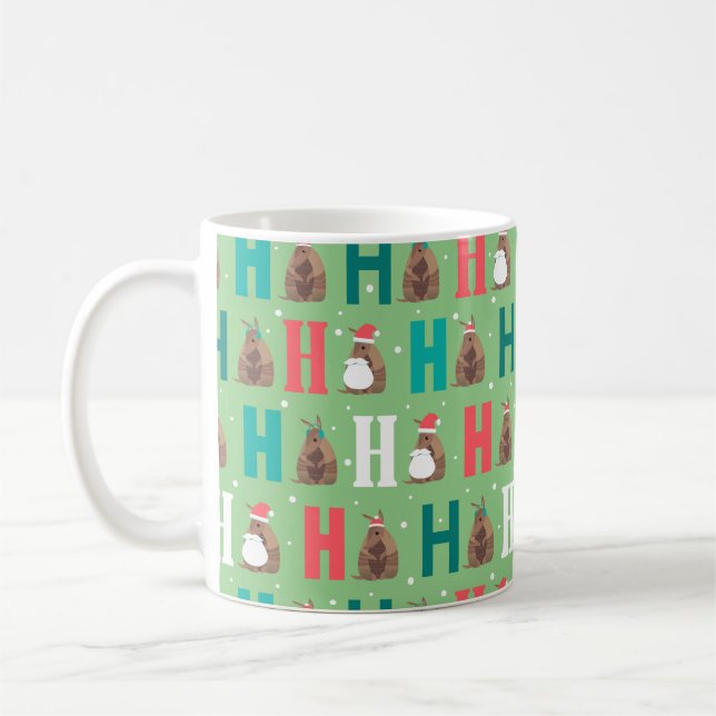 Caneca De Café Sage Green Ho Ho Armadillo (Esquerda)
