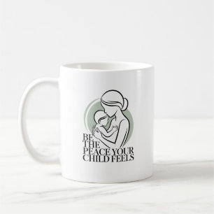 Caneca De Café Sage Mãe Bebê Silhueta Mantra