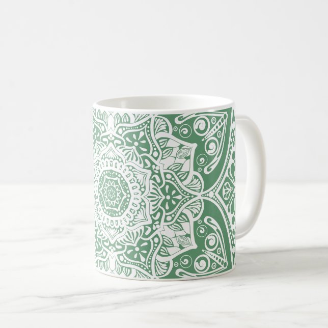 Caneca De Café Sage Mandala (Frente Esquerda)