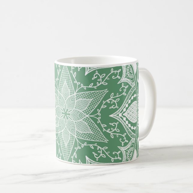 Caneca De Café Sage Mandala (Frente Esquerda)