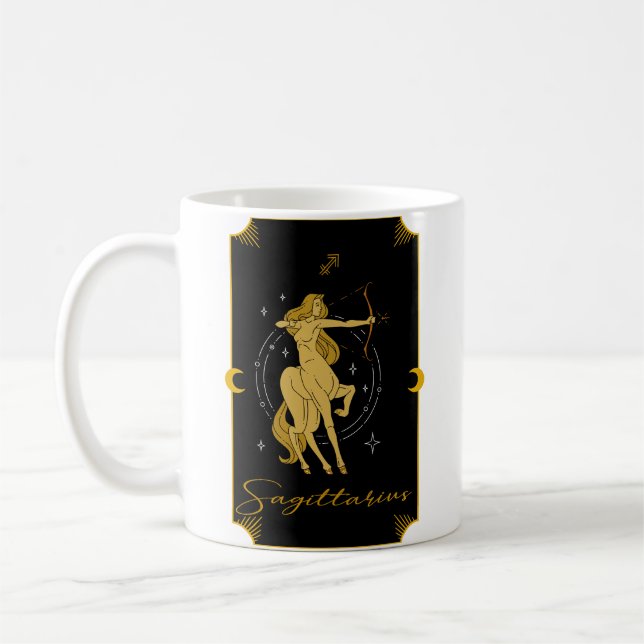 Caneca De Café Sagittarius Saucy Sinaliza Mug Astroógico (Esquerda)