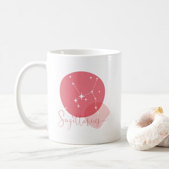 Caneca De Café Sagittarius Zodiac (Com Donut)