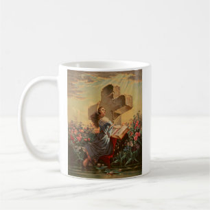 Caneca De Café Sagrada Bíblia e Cruz