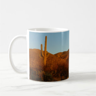 Caneca De Café Saguaro Sunset I Arizona Desert Landscape