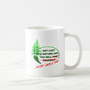 Caneca De Café Sai da Floresta Engraçada