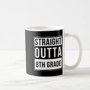 Caneca De Café Sai direto da 8ª série, humor da escola secundária