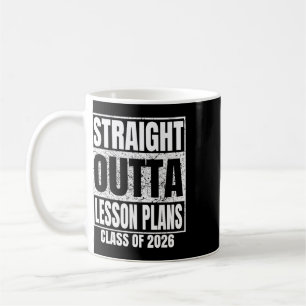 Caneca De Café Sai direto dos planos de aula turma de 2026 Gradua