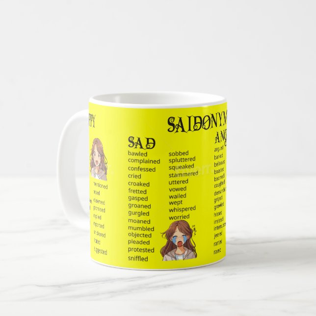 Caneca De Café Saidonyms (Frente Esquerda)