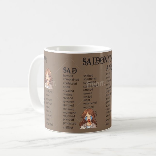 Caneca De Café Saidonyms (Frente Esquerda)