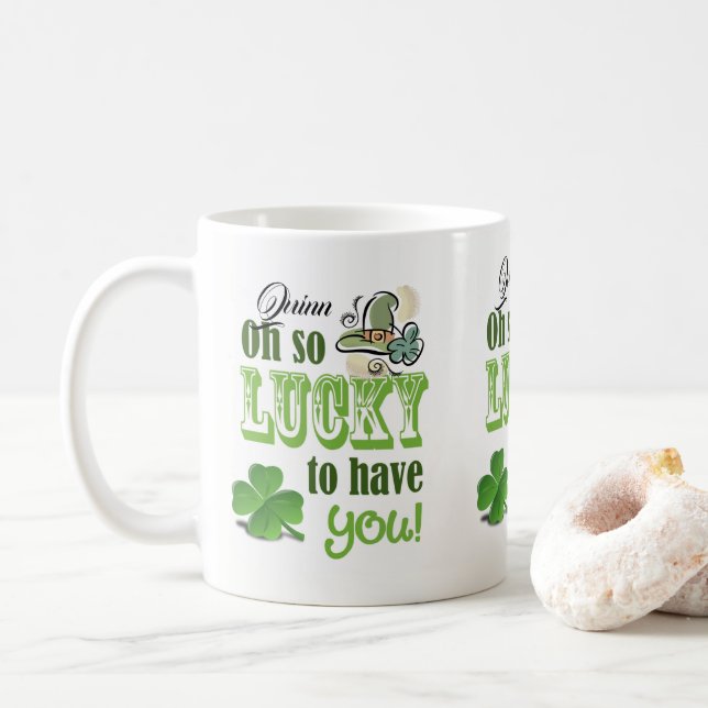 Caneca De Café Saint Patrick's Day Mug (Com Donut)