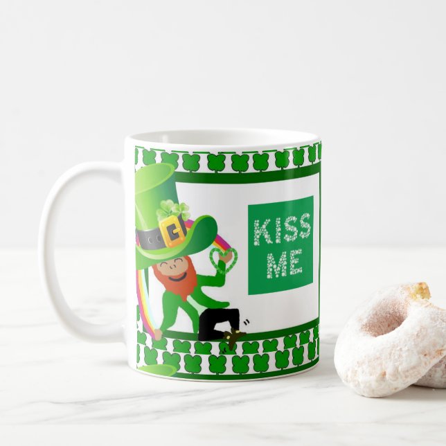 Caneca De Café Saint Patrick's Day Mug (Com Donut)
