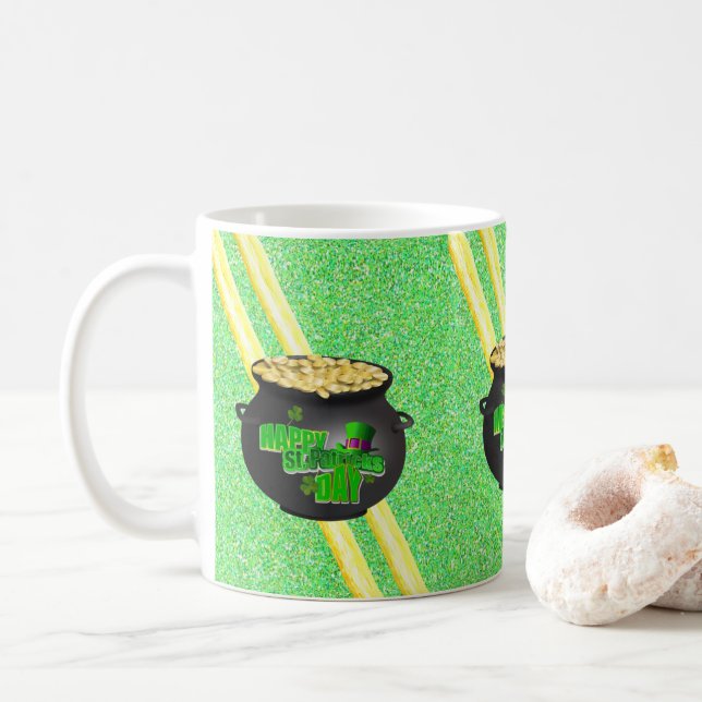Caneca De Café Saint Patrick's Day Mug (Com Donut)
