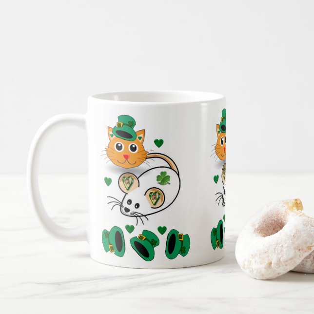 Caneca De Café Saint Patrick's Day Mug (Com Donut)
