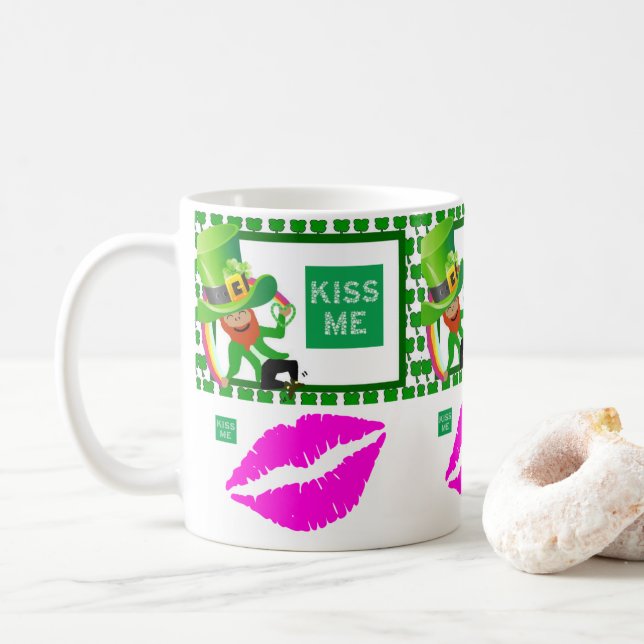 Caneca De Café Saint Patrick's Day Mug (Com Donut)