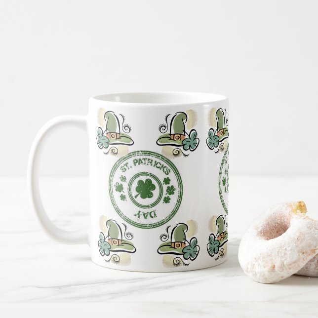 Caneca De Café Saint Patrick's Day Mug (Com Donut)