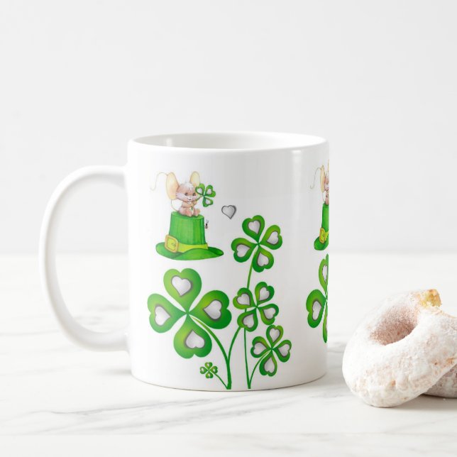 Caneca De Café Saint Patrick's Day Mug (Com Donut)