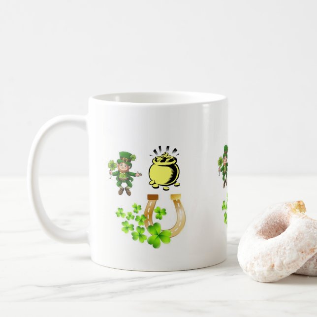 Caneca De Café Saint Patrick's Day Mug (Com Donut)
