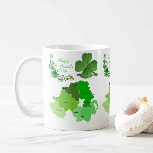 Caneca De Café Saint Patrick's Day Mug (Com Donut)