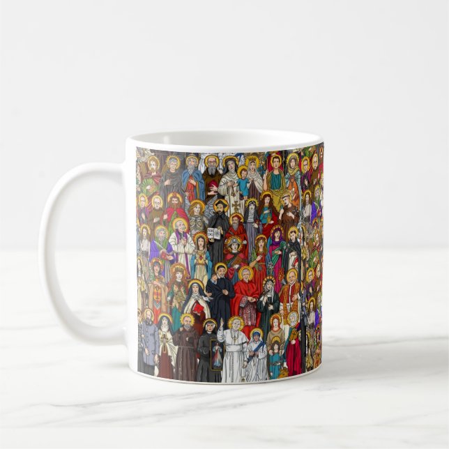 Caneca De Café Saints, All saints, Catholic Saints (Esquerda)