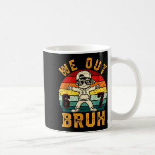 Caneca De Café Saiu mano 67 último dia de aula crianças menino se
