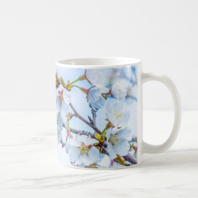 Caneca De Café Sakura - Flor de Cereja Japonês (Direita)