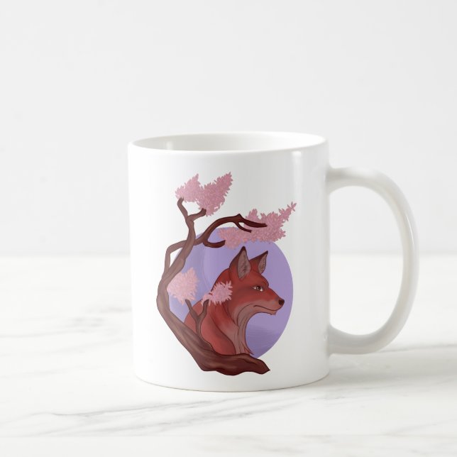 Caneca De Café Sakura Fox (Direita)