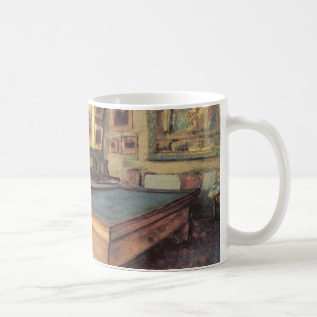 Caneca De Café Sala Billiard em Menil Hubert por Edgar Degas (Direita)
