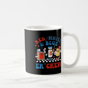 Caneca De Café Sala De Emergência Da Tripulação De Vermelhos Verm