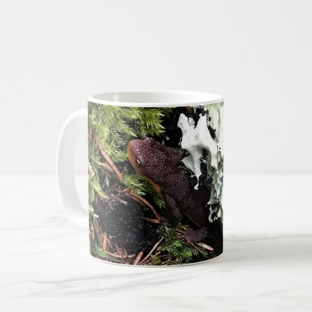 Caneca De Café Salamander, Escondida Em Log, Washington (Frente Esquerda)