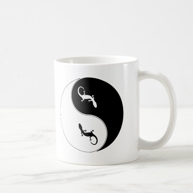 Caneca De Café Salamandra de Yin Yang (Direita)