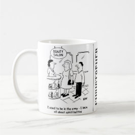 Caneca De Café Salão de Beleza e Batalhas Difíceis