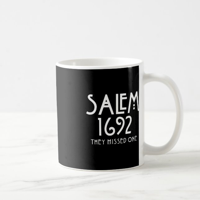 Caneca De Café Salem 1692 Eles Perderam Um Engraçado Halloween Sa (Direita)