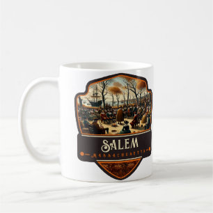 Caneca De Café Salem, Massachusetts Antigo