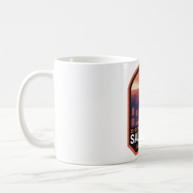 Caneca De Café Salisbury North Carolina Centro histórico (Esquerda)