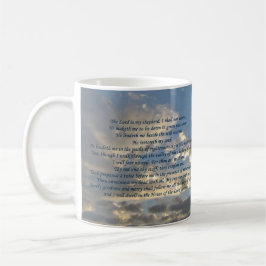 Caneca De Café Salm 23 Linda Bíblia Verse Christian