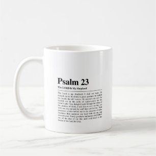 Caneca De Café Salm 23 NKJV O Senhor é o Meu Pastor