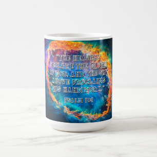 Caneca De Café Salmo 19:1 Os Céus Declarando a Glória de Deus