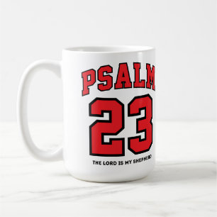 Caneca De Café Salmo 23 Esportes Universitários Vermelho Preto Cr