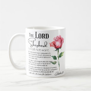 Caneca De Café Salmo 23 O Senhor é a minha Flor Pastora