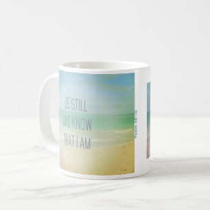 Caneca De Café Salmo 46:10  Fique Quieto E Saiba Que Estou Mug